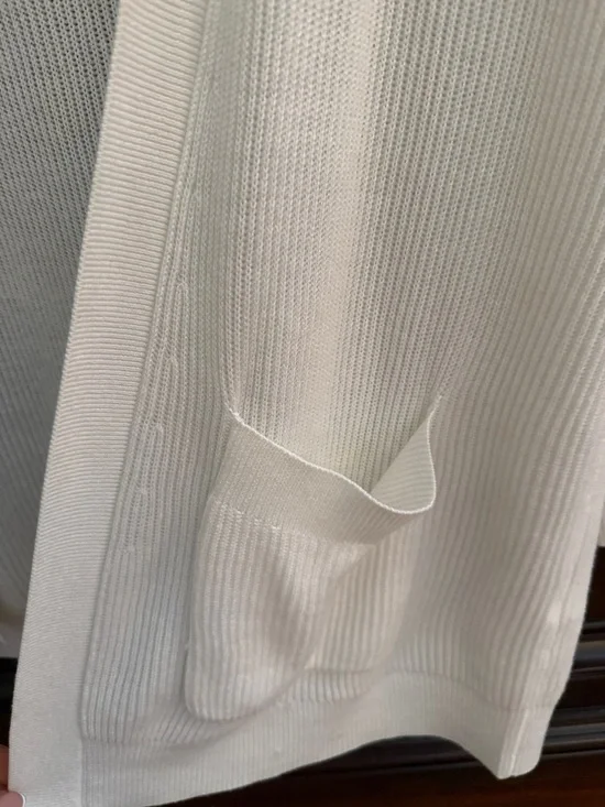 Splendid Cream Open-Front Ribbed Cardigan - Picture 4 of 4